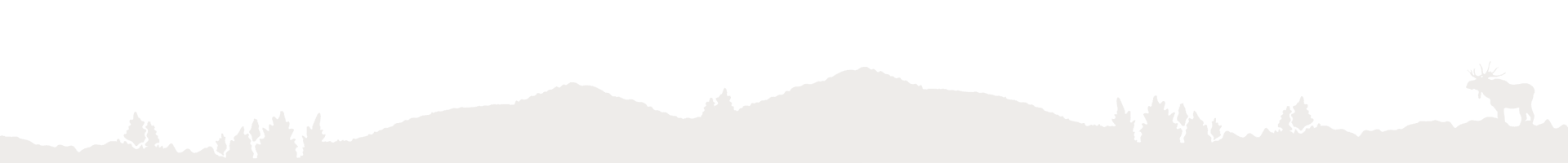 Mountain silhouette near